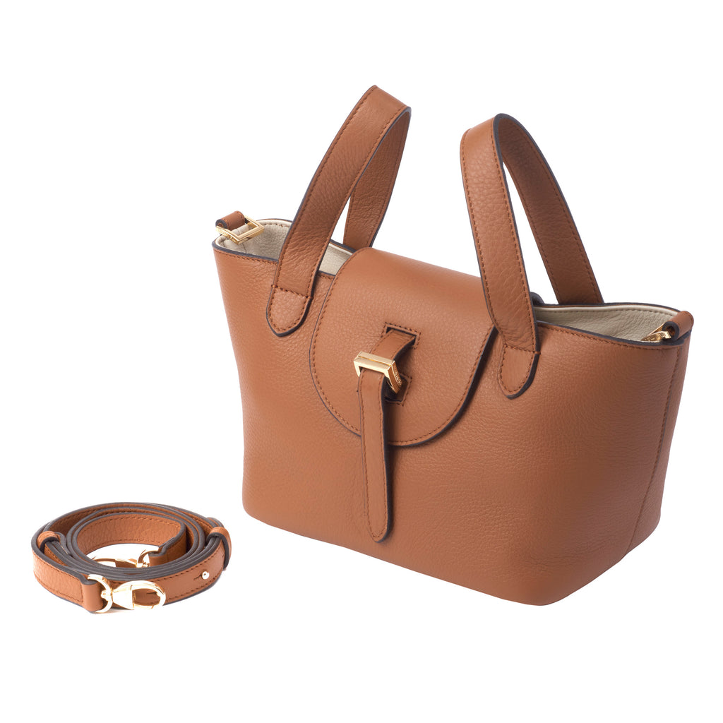 Meli Melo, Bags, Authentic Meli Melo Thela Medium Tan Brown Leather Bag