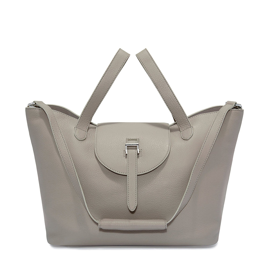 meli melo Meli Melo Thela Taupe Grey Leather Tote Bag for Women 622.00