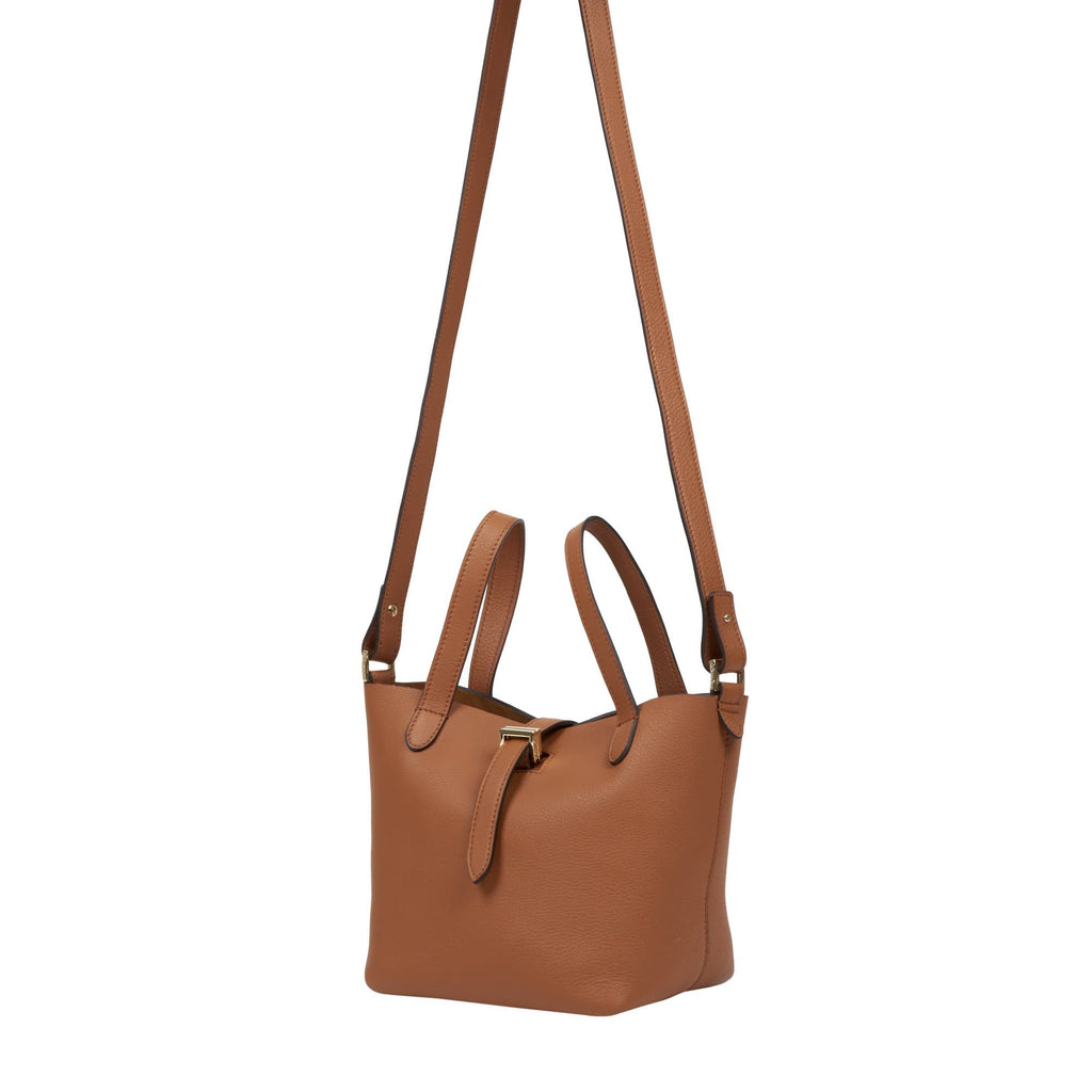 meli melo Meli Melo Thela Mini Shopper Tan Brown Leather Cross Body Bag for  Women 402.00
