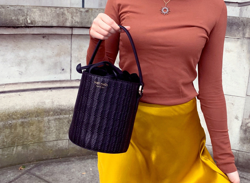 meli melo Women's Santina Mini Woven Bag - Black